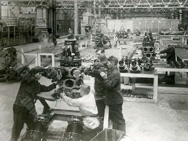 Machine workshop of experimental production at the Stalin Molotov plant No. 19