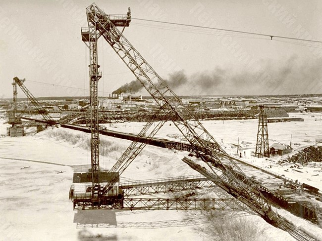 Cable cranes of the Solikamsk Pulp and Paper Combine