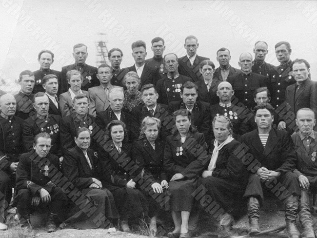 A group of exemplary workers of the Berezniki Potash Combine