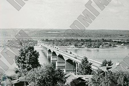 Автодорожный мост через реку Каму. г. Пермь. 1973 г. ПермГАНИ. Ф. 1196. Сд. оп.